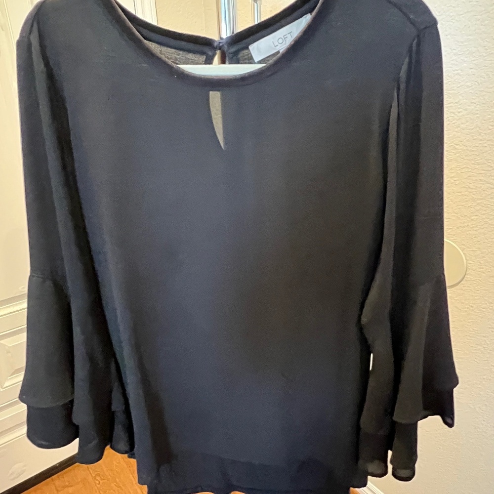 LOFT Women's Top, Size Medium, Color Black